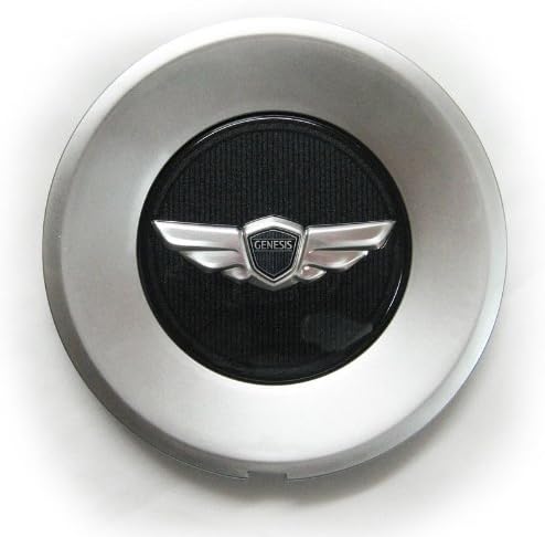 Hyundai Motors Genuine 3.8 V6 KDM Wing Emblem 18" Wheel Cap 4-pc Set For 2008 2009 2010 2011 2012 Hyundai Genesis SEDAN