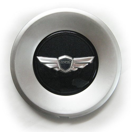 Hyundai Motors Genuine 3.8 V6 KDM Wing Emblem 18 Wheel Cap 4-pc Set For 2008 2009 2010 2011 2012 Hyundai Genesis SEDAN