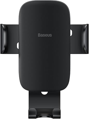 Baseus Metal Age II Gravity Araç Telefon Tutucusu, Havalandırma Izgarası için Otomatik Kilitlemeli Metal Araç Telefon Sabitleyici, Dikey ve Yatay Izgara Uyumlu, 4.7-6.7 inç Uyumlu, Siyah