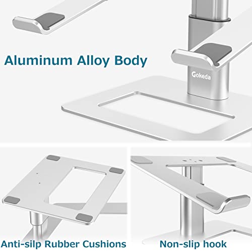 Support ordinateur portable ergonomique en aluminium pliable et ventilé