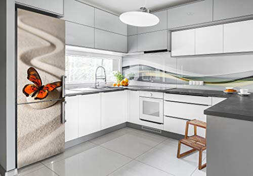 Cubierta de refrigerador autoadhesiva para ocultar imperfecciones y decorar 3