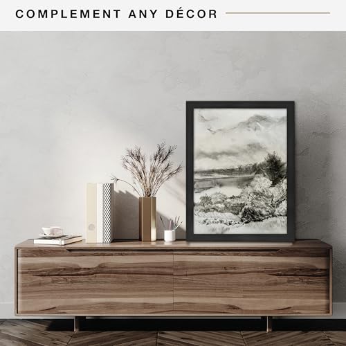 Cadre pour affiche MCS 45,7x61 anti-reflet grain bois onyx - 4