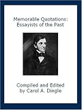  Memorable Quotations: Essayists of the Past (English Edition)