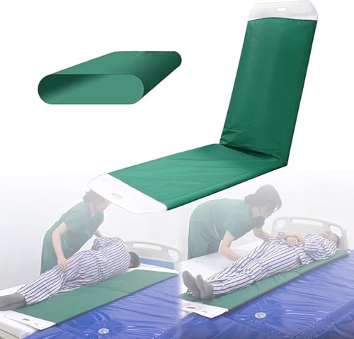 Tabla de transferencia de pacientes, dispositivo de asistencia deslizante plegable para un fácil posicionamiento de la cama de hospital, completo con asas, ideal para asistencia en el hogar de