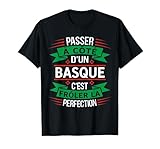 Basque Parfait Idée Cadeau Humour Pays Basque T-Shirt, Homme, Noir, L