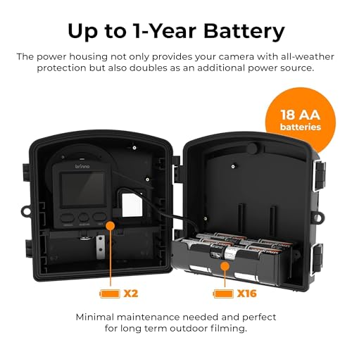 Image of Brinno BCC2000 Construction Time Lapse Camera Bundle, 2-Pack - 1080P Outdoor Project Monitoring System with TLC2000 Camera, Industrial Clamp, & Weather-Resistant Housing - Up to 1-Year Battery Life