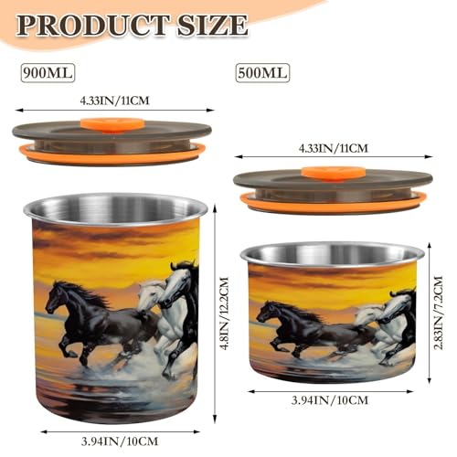 Envase Airtight Blueangle Acero Inoxidable 500ml miniatura 2