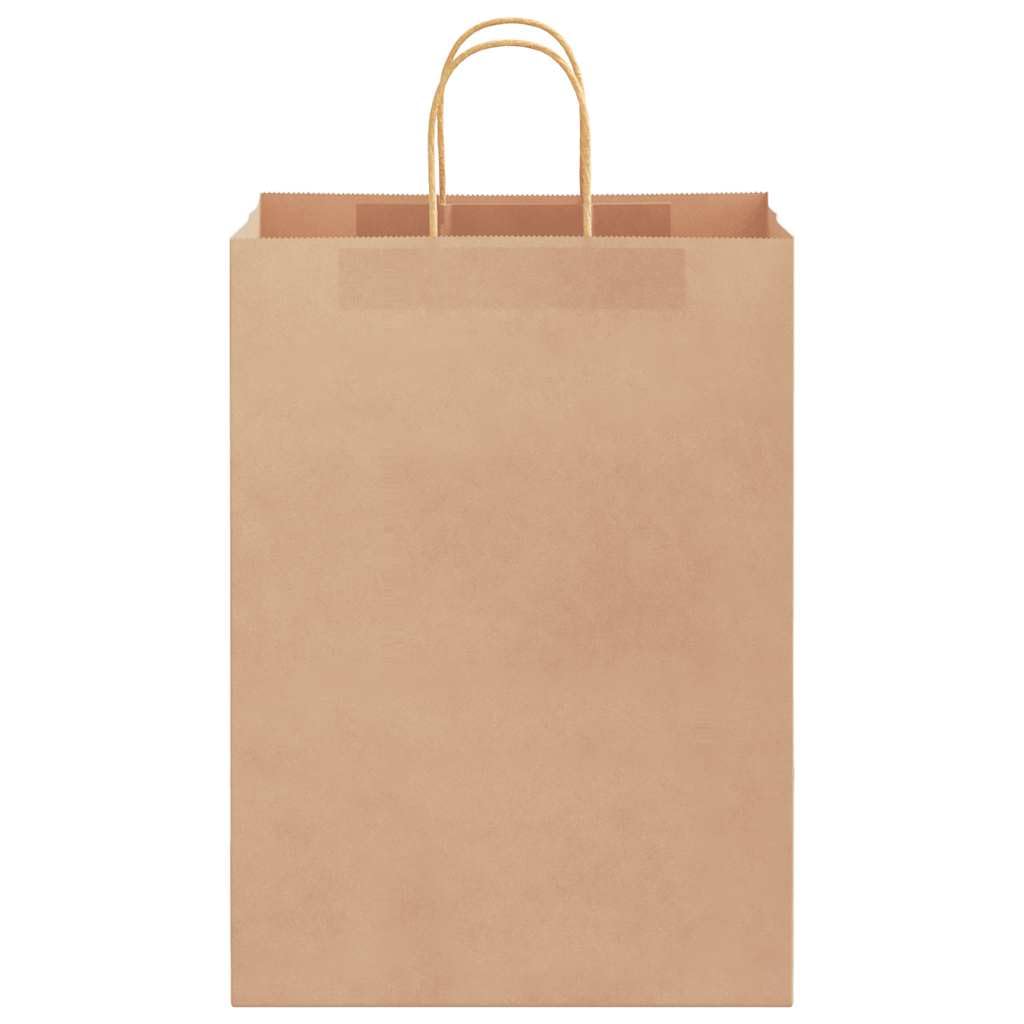 vidaXL Sacs en Papier 50 pcs avec poignées Marron 32x17x44 cm, Sac en Papier, Sac Cadeau en Papier, Sac Cadeau en Papier, Sac
