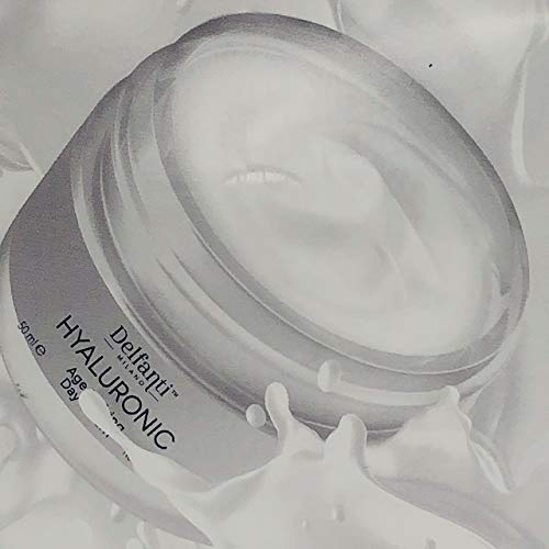 Delfanti-Milano • HYALURONIC AGE DEFYING DAY CREAM • Face and Neck Moisturizer • Made in Italy