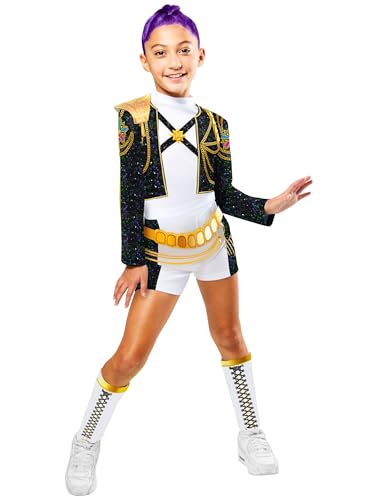Rubies Official Netflix K-Pop Demon Hunters Deluxe Rumi Golden Child Costume Kids Fancy Dress Size Age 7-8 Years