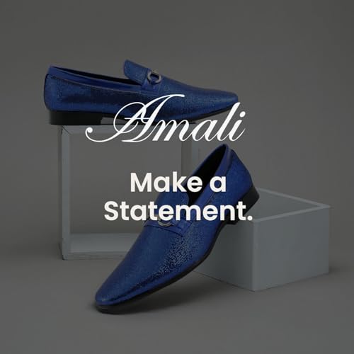 Image of Amali Men's Embellished Velvet Tuxedo Loafers, Smoking Slippers