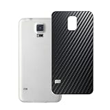 Vaxson 2 Unidades Protector de pantalla Posterior, compatible con Samsung Galaxy S5 Plus G901F, Película Protectora Espalda Skin Cover - Fibra de Carbono Negro