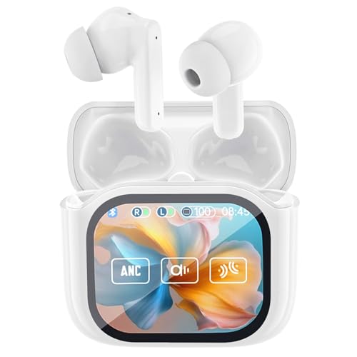 Wireless Touchscreen Earbuds with Smart Touch Screen Case...