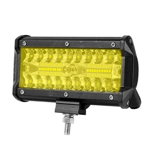 2 Piezas 7 Pulgadas 120w Led luz de Trabajo para Coche y Motocicleta luz antiniebla modificada Tira de luz Faro luz Led para automóvil Luz Antinieblas Faros Auxiliares