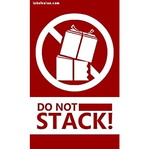Do Not Stack Labels 3 x 5  500 Labels per roll