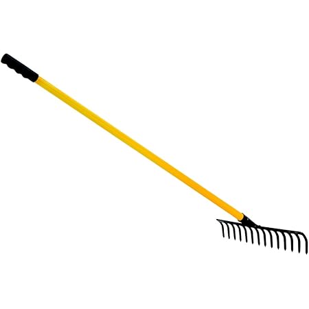 Sharpex Telescopic Metal Rake, Adjustable Rake for Quick Clean Up of ...