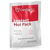 CareStock Hot Compress Instant Hot Pack [24 Pack] Disposable, Heat Packs for Pain Relief, Muscle Soreness, and Back Ache, Heating Pad for Cramps, 5 in x 7 in