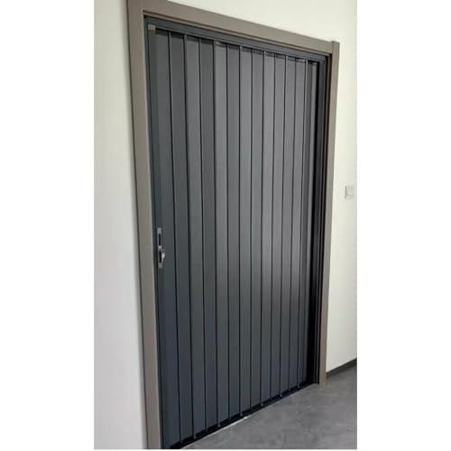 Porte coulissante, Porte Pliante accordéon Portes pliantes pour garde-manger 72 66 60 58 52 48 46 42 40 38 36 32 30 pouces de large, Porte Accordéon Coulissante en Aluminium pour Petit Espace pour les