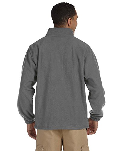 Men's 8 oz. Full-Zip Fleece, Medium, CHARCOAL2