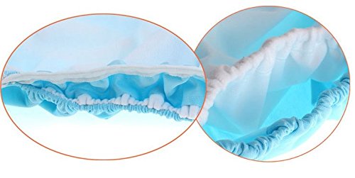 Miniatura 4 de Lukloy - Pañales De Tela Para Adolescentes Y Adultos Con 2 Inserciones Para Cuidado De La Incontinencia - Apertura Doble De Bolsillo, Ajustable, Lavable, Reutilizable Y Sin Fugas Azul