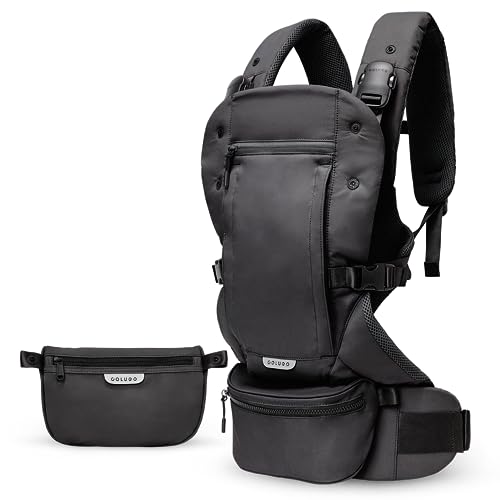 Image of Colugo Baby Carrier - Baby Carrier Newborn to Toddler, Toddler Carrier, Adjustable, Lightweight, Breathable Carrier for Newborn to 33 Pounds (Black)