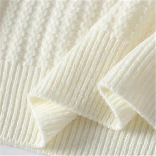 Men’s Autumn Winter V-Neck Sweater Knit Pullover Solid Color Long Sleeve Slim Fit Casual Warm Top4