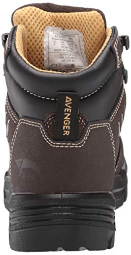 Image of Avenger Work Boots womens Foundation Internal Metatarsal Guard 6 inch Leather Carbon Toe Puncture Resistant Waterproof Eh