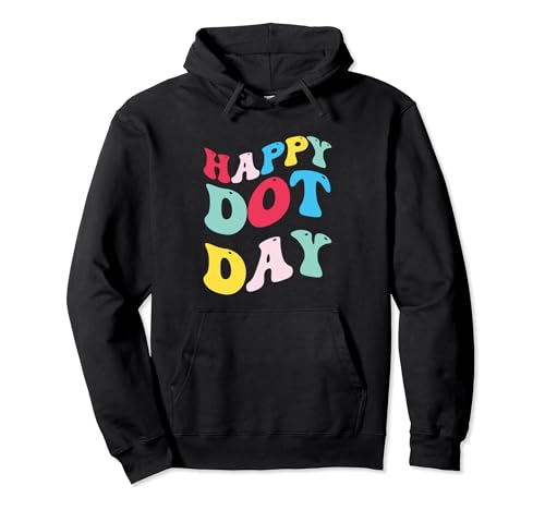Colorful Haert Happy International Dot Day 2023 Pullover Hoodie