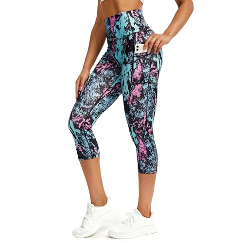 Evievit Yoga Gym Laufhose Sportleggins Sporthose Sport Leggings Damen 3/4...