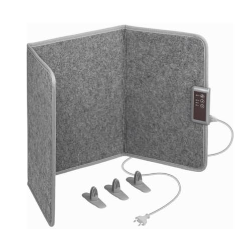 Panel infrarrojo plegable calefactor – 165W de bajo consumo – Calefacción de trabajo para debajo del escritorio – Panel de calefacción por infrarrojos con 3 ajustes de calor + temporizador