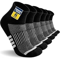 Niofind Calcetines Quarter Trekking Merino, 6 Pares, Acolchados