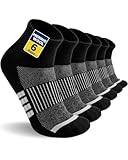 Niofind Merino Wandersocken Damen Herren, Atmungsaktiv Quarter Sneaker Socken Wollsocken, Gepolstert Laufsocken Kurze Sportsocken für Alltag Sport...