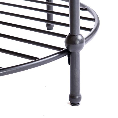 Zebery TREXM Easy Assembly Hillside Rustic Natural Coffee Table with Storage Shelf for Living Room (Round) - Image 7