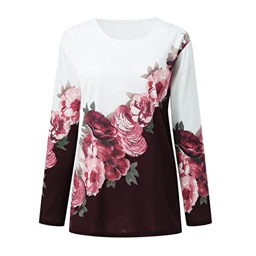 Plus Size Womens Blouses Womens Basic Tops Short Sleeve Button Down Tunic Tops Flowy Blouses Shirt Plus Size Tops For Women 4X-5X Tshirts T-Shirts Blouse Shirts A Wine #TOP2