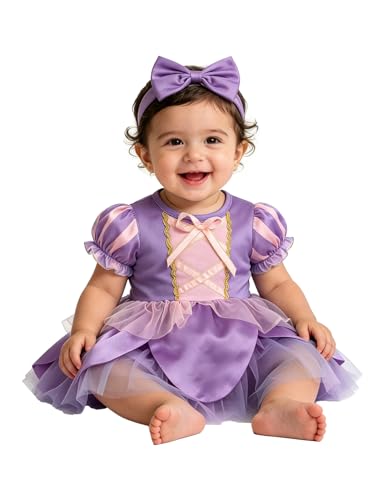 Vestidos de Princesa para Bebés Niñas con Diadema miniatura 1