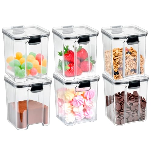 Kit Completo 6 Potes Herméticos 950ml | Porta Mantimentos Tempero...