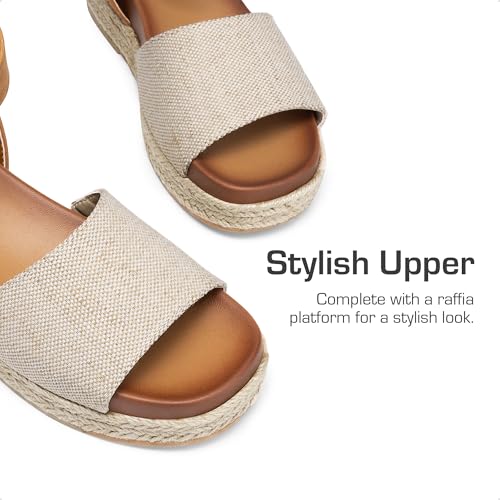 DREAM PAIRS Girls Platform Wedge Open Toe Espadrille Sandals with Buckle Ankle Strap for Little Kid/Big Kid2