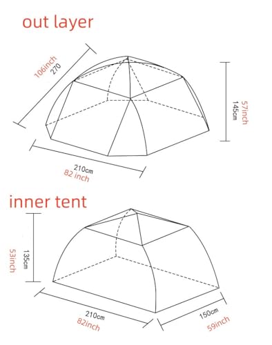 Carpa de camping para 1-2 personas, poliéster 210T miniatura 2