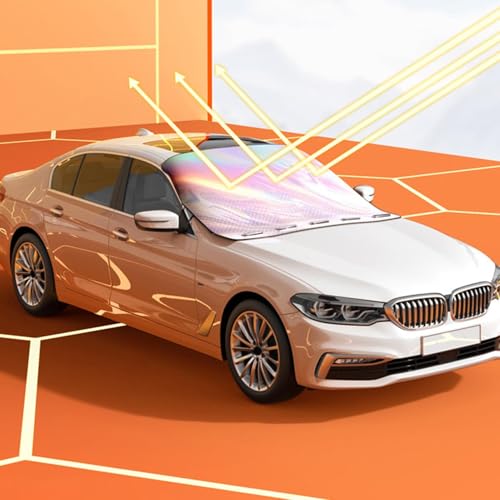 Evita el volante ardiente con este protector solar para parabrisas magnético 4