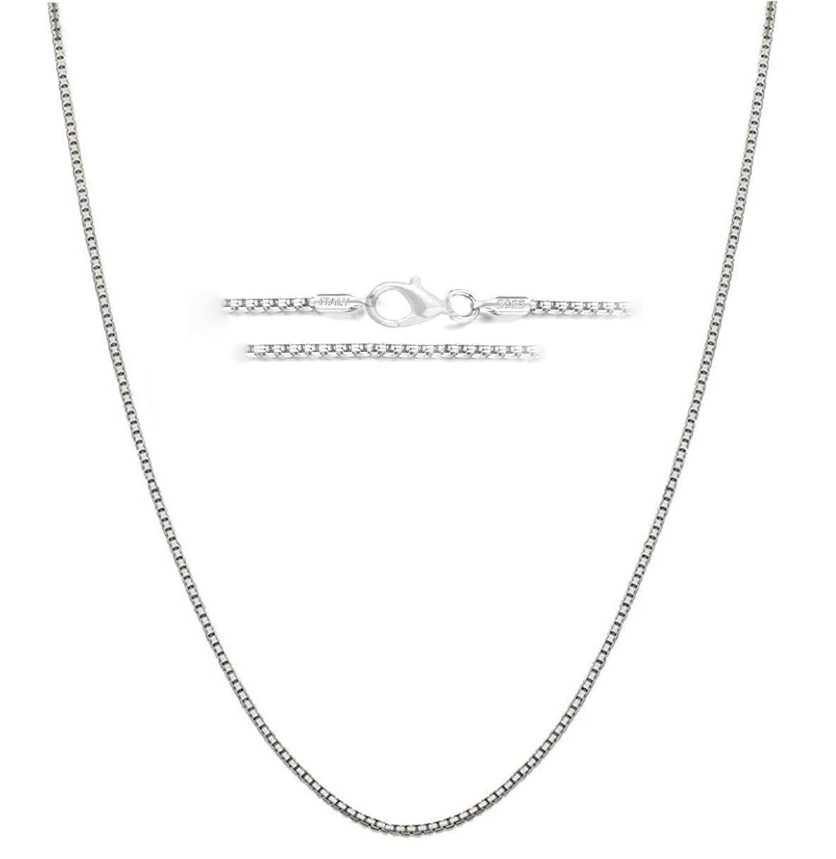VAMA FASHIONS Trendy Silver Plated Stainless Steel Box Chain Western Charm Neck Necklace Chains for Men & Boys (2mm) (B0DDQ7PM93) Amazon Price History, Amazon Price Tracker
