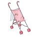 Produktbild Zapf Creation 825792 BABY born Stroller mit Bag Puppenbuggy mit Gurtsystem und Transportnetz und Tasche, zusammenklappbar, Puppenzubehör 43 cm, rosa