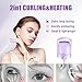 C-Shaped Heated Eyelash Curler Fast Heat Up in 5s - Rechargeable Electric Eyelash Curler for 24H Long Lasting Curls - Safe Anti-Burn Lash Curler Elevate Your Beauty with Stunning Lashes (Purple, L)