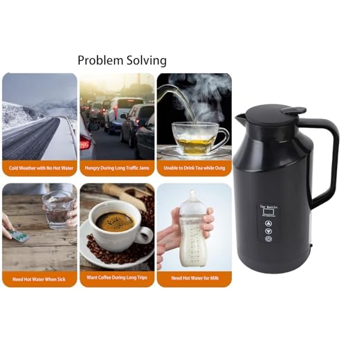 Hervidor eléctrico portátil para auto AYNEFY 1500ML miniatura 3