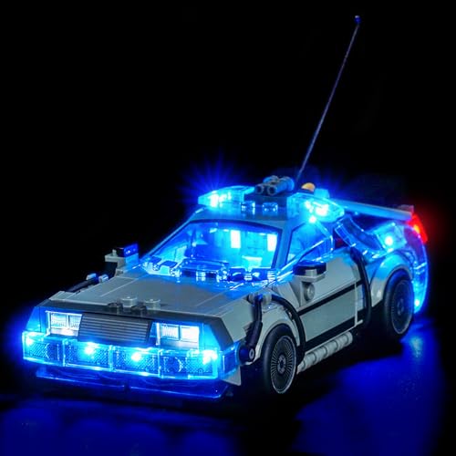 Kit de iluminación LED compatible con Lego Time Machine 77256 de Back to The Future (sin modelo), kit de iluminación decorativa compatible con Lego Time Machine from Back to The Future Model