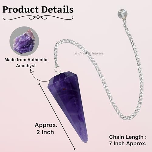 Image of Certified Amethyst Pendulum Dowsing Tool