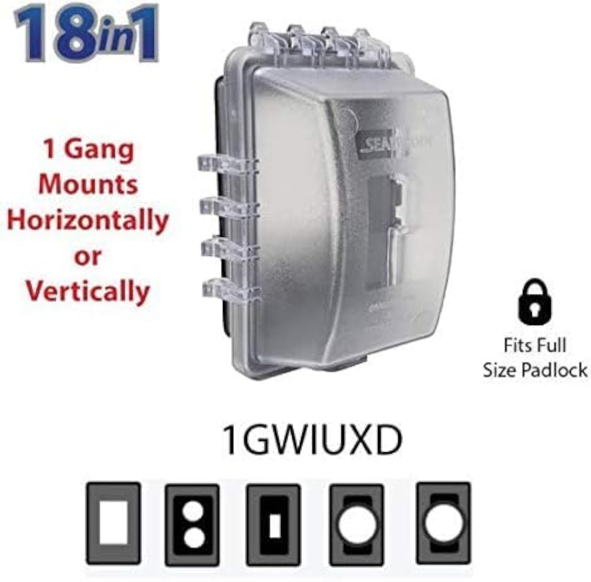 1-Gang Weatherproof In Use Outlet Cover