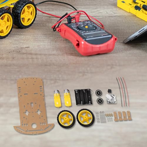 Kit de chasis de coche robot 2WD para codificador de velocidad caja de batería para motor Arduino 2
