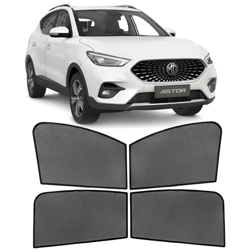 Image of Autostory Custom Fit Black Mesh Car Sunshade for Astor | UV & Heat Protection Car Window Curtains | Privacy Car Sun Shade | Breathable Vehicle Specific Side Window Shades