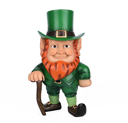 Sleken Leprechaun Figurine - Decorative Figure for St. Patrick's Day or Everyday (Standing)