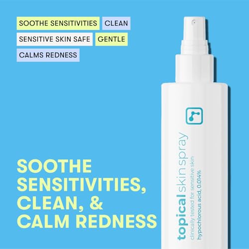 Image of BRIOTECH Topical Skin Spray, Pure HOCl, Tattoo & Piercing Aftercare, Sea Salt Cleansing Solution, TSA Approved Travel Size, Hypochlorous Acid Facial Mist, Skin Care Relief for Bumps Scars & Blemishes